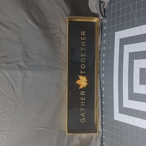 Broyhill decorative tray gold and black